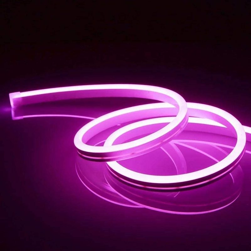 12 Volt Pembe Neon Şerit Led 2